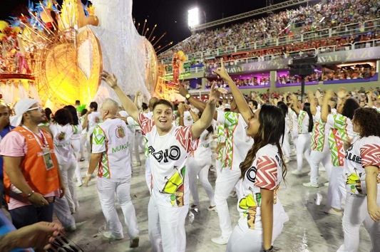 Samba on Carnival parade