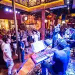 People dancing on samba night tour rio scenarium -live samba band