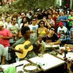 MUSICIANS PLAYING SAMBA ON THE STREET