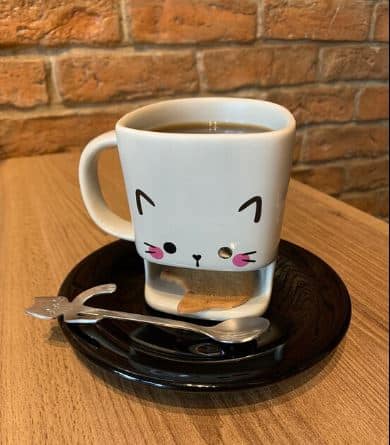 cat cafe cat cup