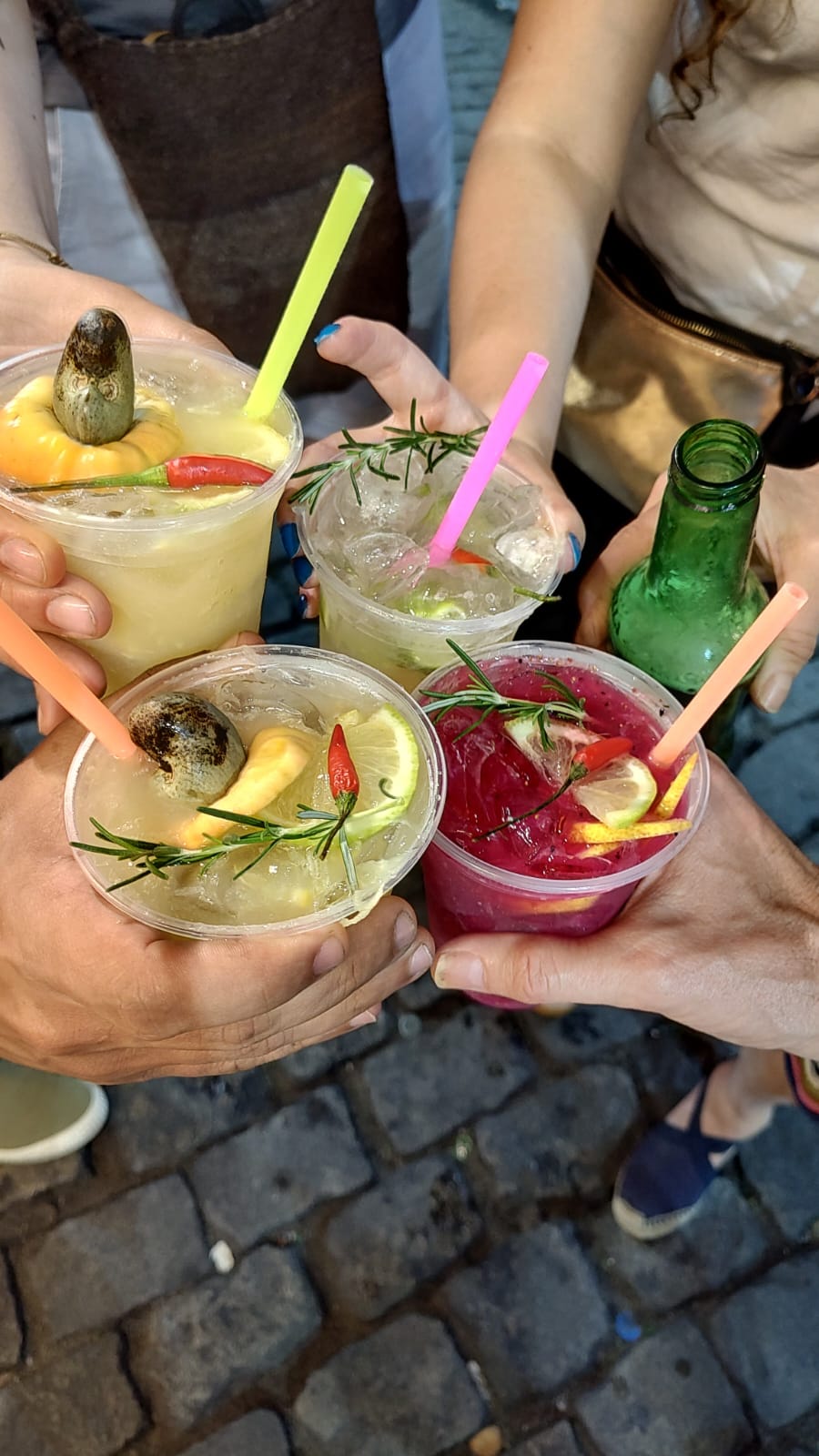 Caipirinhas at Pedra do Sal samba street party Rio de Janeiro